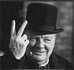 Churchill-first-V-sign