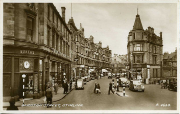 Barnton-Street-Stirling-Scotland-Postcard-c1940
